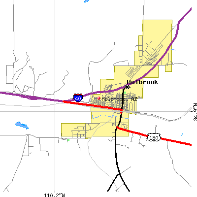 Holbrook map