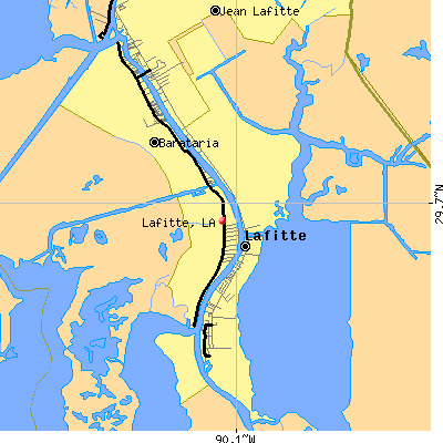 Lafitte map