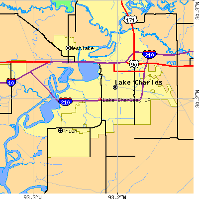 Lake Charles map