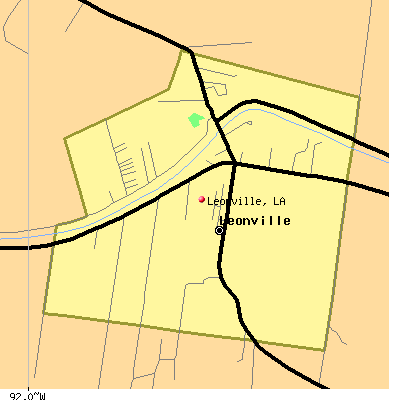 Leonville map