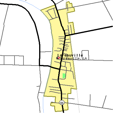Loreauville map