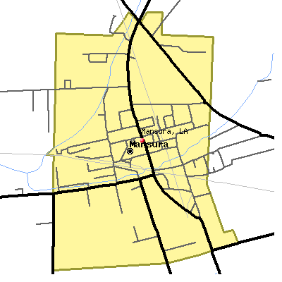 Mansura map