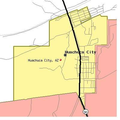 Huachuca City map