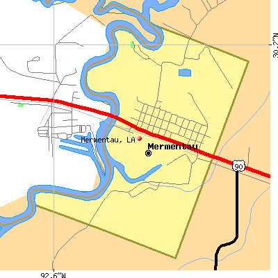 Mermentau map