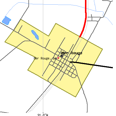 Mer Rouge map