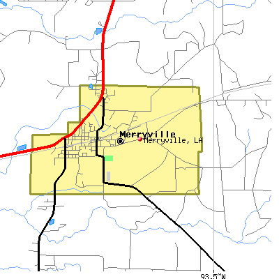 Merryville map