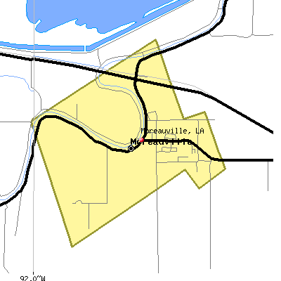 Moreauville map