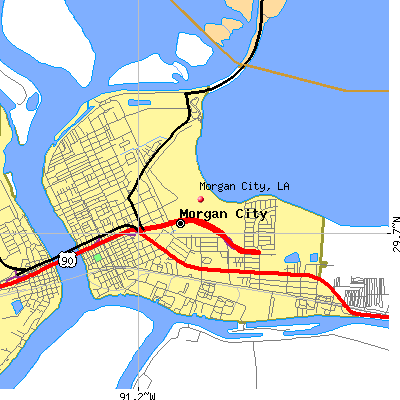 Morgan City map