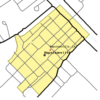 Napoleonville map