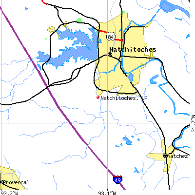 Natchitoches map