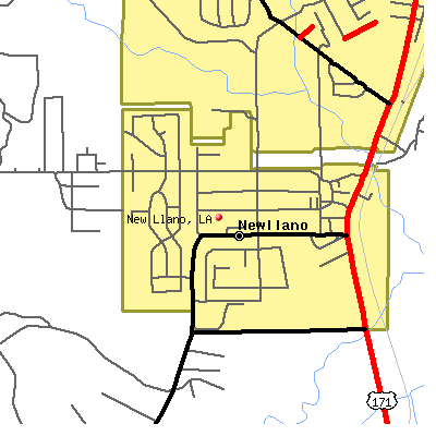 New Llano map