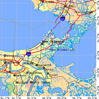 New Orleans map