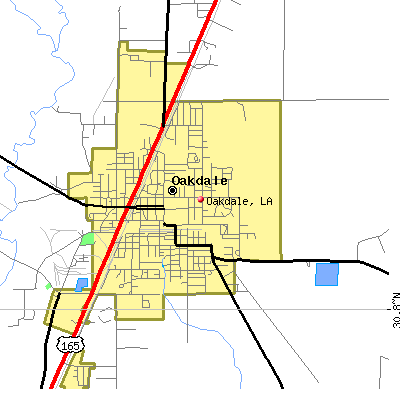 Oakdale map