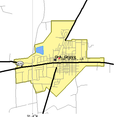 Oak Grove map