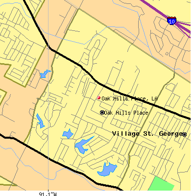 Oak Hills Place map