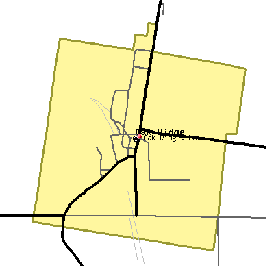 Oak Ridge map