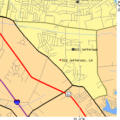 Old Jefferson map