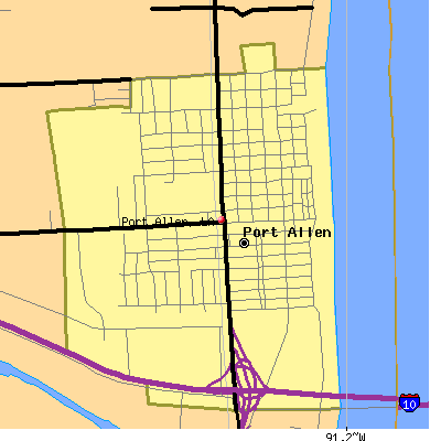 Port Allen map