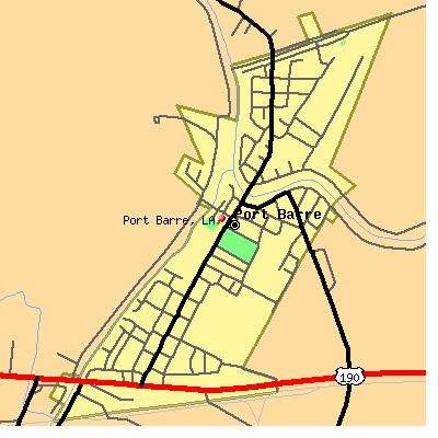 Port Barre map