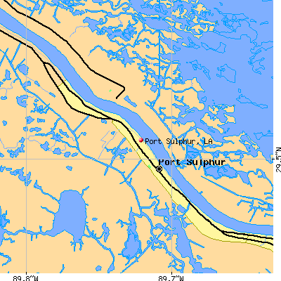 Port Sulphur map