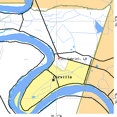 St. Gabriel map