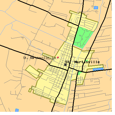 St. Martinville map