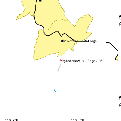 Kykotsmovi Village map