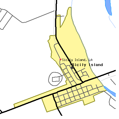 Sicily Island map