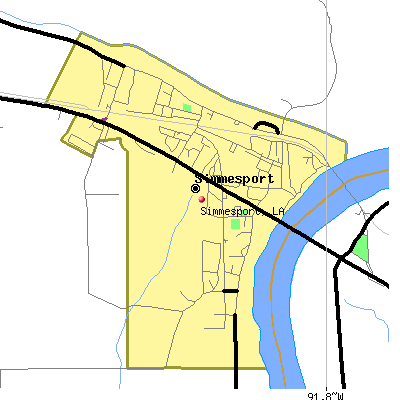 Simmesport map