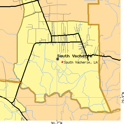 South Vacherie map