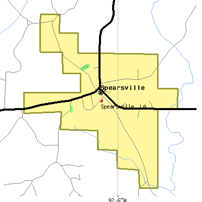 Spearsville map