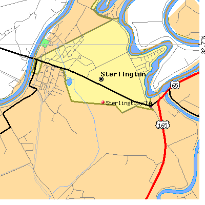 Sterlington map