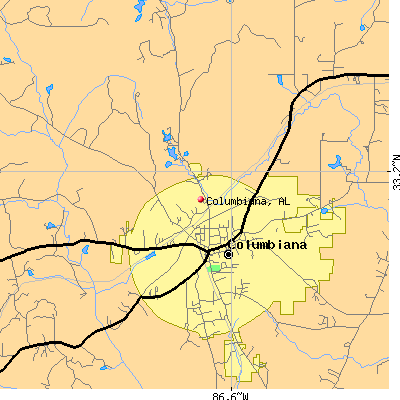 Columbiana map