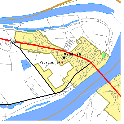 Vidalia map