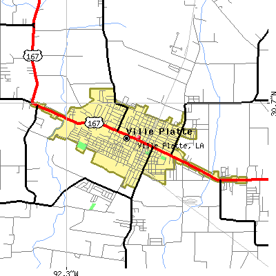 Ville Platte map