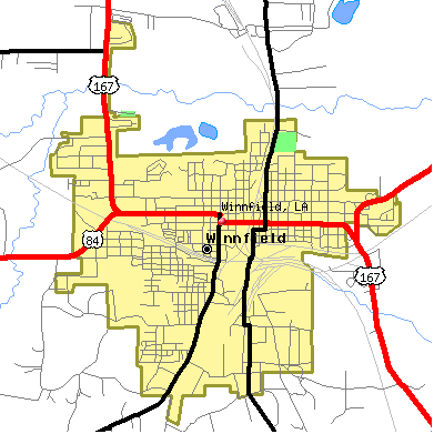 Winnfield map