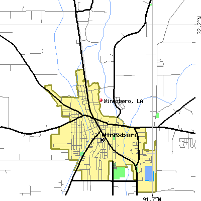 Winnsboro map