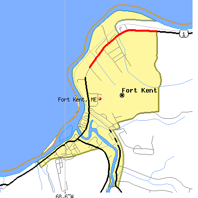 Fort Kent map