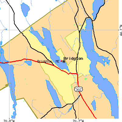 Bridgton map