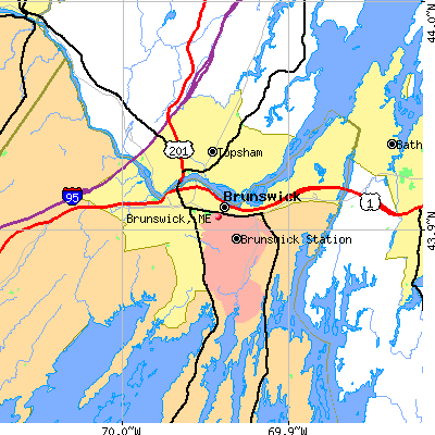 Brunswick map