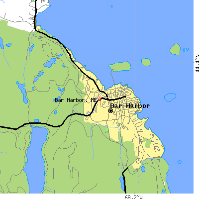 Bar Harbor map