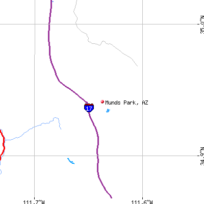 Munds Park map