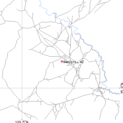 Nazlini map