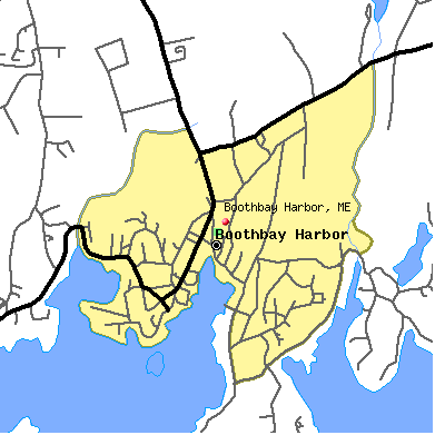 Boothbay Harbor map