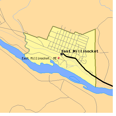 East Millinocket map
