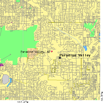 Paradise Valley map