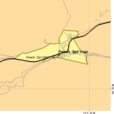 Peach Springs map