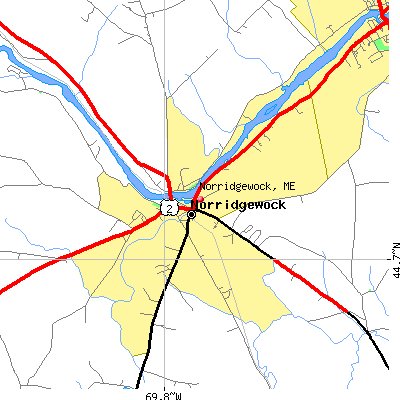 Norridgewock map