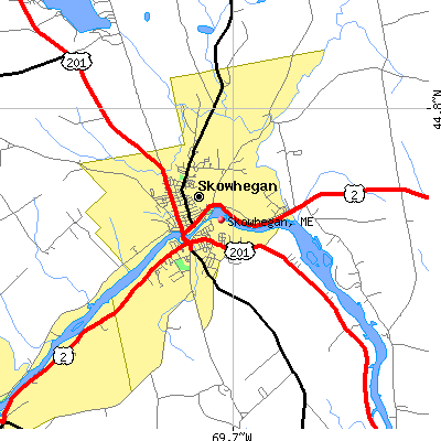 Skowhegan map