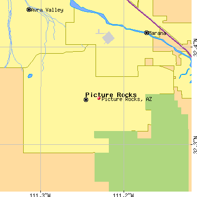 Picture Rocks map